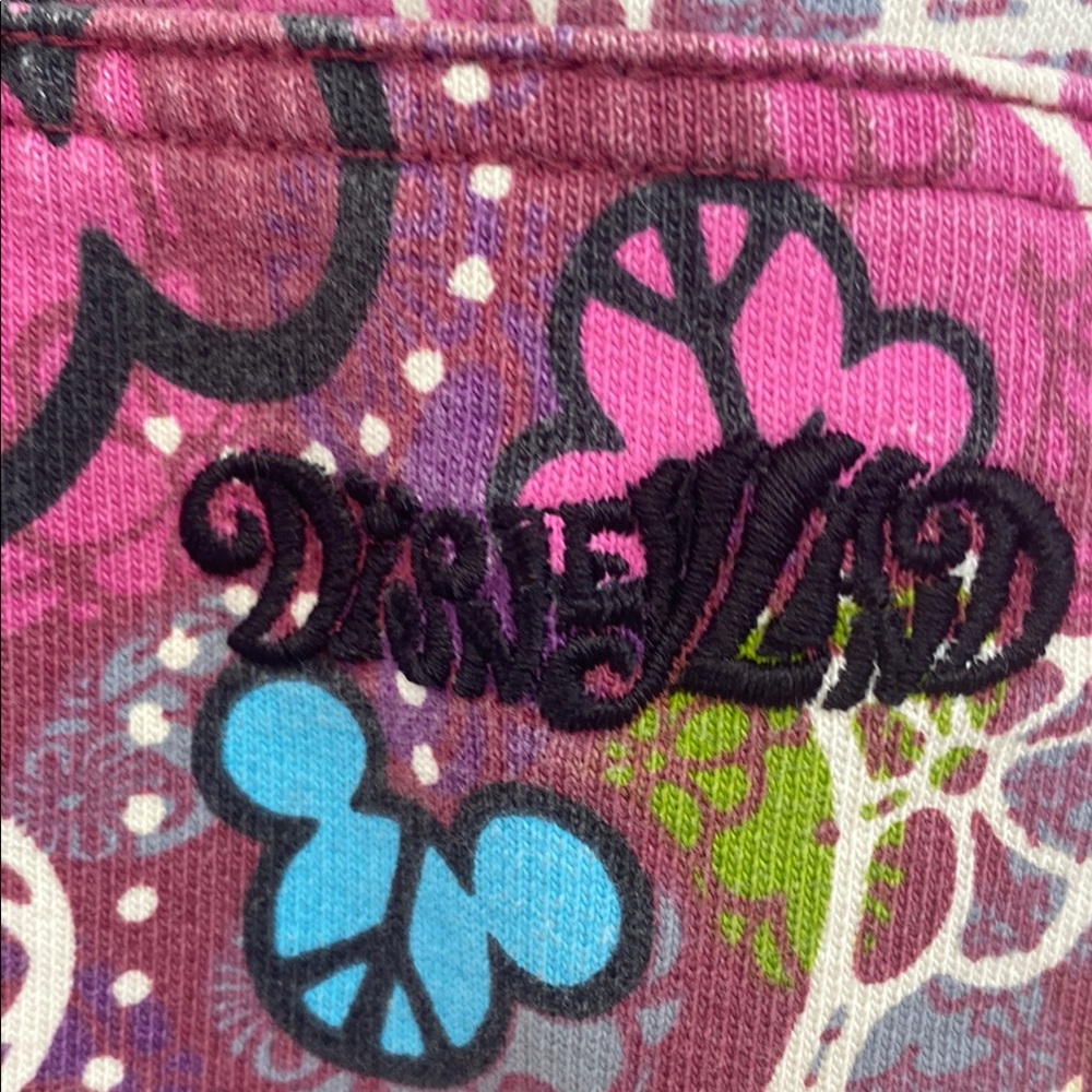 Disney Purple Hooded Sweatshirt with Vibrant Floral Design - Picture 3 of 9